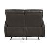 Allen Reclining Leather Look Loveseat (9147PUE-2) image 3