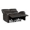 Allen Reclining Leather Look Loveseat (9147PUE-2) image 4