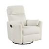 Desso Swivel Glider Fabric Recliner (9148BEG-1SW) image 2