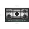 36-inch Built-in Gas Cooktop with 5 Burners (KCGK736SJP) image 4