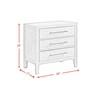 Versailles Contemporary 3-Drawer Nightstand (B-3690-8-NS) image 10