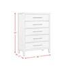 Versailles Contemporary 5-Drawer Chest (B-3690-3-CH) image 10