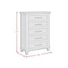 Canterbury 5-Drawer Chest (B-13030-3-CH) image 8