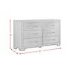 Allan 6-Drawer Dresser (B-3410-8-DR) image 9