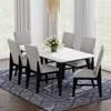 Marlene Dining Table with Faux Marble Top (D-15850-8-DT) image 4