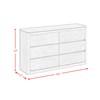 Rosalie 6-Drawer Dresser (B-16860-8-DR) image 7