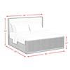 Sylvie King Upholstered Panel Bed (B-16000-5-KUB) image 9