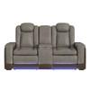 Lantana Power Reclining Fabric Loveseat with Console (U-13660-10560-285PP) image 4