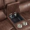 Atlantis Power Reclining Fabric Loveseat with Console (U-5230-8640-285PP) image 13