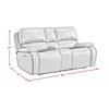 Atlantis Power Reclining Fabric Loveseat with Console (U-5230-8640-285PP) image 18