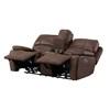 Atlantis Power Reclining Fabric Loveseat with Console (U-5230-8640-285PP) image 3