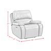 Atlantis Power Fabric Recliner (U-5230-8640-105PP) image 12