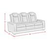 Lantana Power Reclining Fabric Sofa (U-13660-10562-308PP) image 9