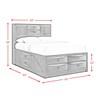 Emily Queen Panel Bed with Storage (EG170QB) image 5