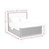 Sylvie Queen Upholstered Panel Bed (B-16000-5-QUB) image 9