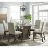 Round Dapper Dining Table with Glass Top and Pedestal Base (DPR300RDTTB) image 4