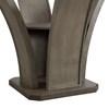 Round Dapper Dining Table with Glass Top and Pedestal Base (DPR300RDTTB) image 6