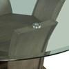Round Dapper Dining Table with Glass Top and Pedestal Base (DPR300RDTTB) image 7