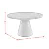 Round Portland Dining Table with Pedestal Base (D-1710-8-DT) image 8