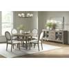 Round Versailles Contemporary Dining Table with Pedestal Base (D-3690-6-RDT) image 3