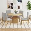 Round Portland Dining Table with Pedestal Base (D-1710-5-DT) image 2