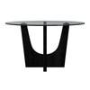 Round Oregon Dining Table with Glass Top and Pedestal Base (D-17380-8-DT3) image 2