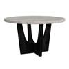 Round Oregon Dining Table with Faux Marble Top and Pedestal Base (D-17380-8-DT2) image 1