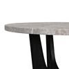 Round Oregon Dining Table with Faux Marble Top and Pedestal Base (D-17380-8-DT2) image 5