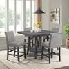 Square Seneca Counter Height Dining Table with Pedestal Base (D-7670-3-CT) image 3