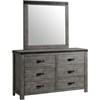 Wade 6-Drawer Kids Dresser with Mirror (WE650DRMR) image 1