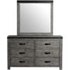 Wade 6-Drawer Kids Dresser with Mirror (WE650DRMR) image 2