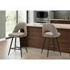Ensemble de 2 tabourets de hauteur comptoir en tissu (I 1254) image 1