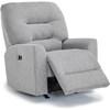 Nika Power Swivel Glider Fabric Recliner (8NZ85 19533) image 2