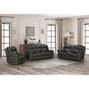 Leon Power Reclining Leather Match Loveseat with Console (24PHLHM-1343-3730-96) image 4
