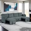 Denholme Fabric Sectional (SL64002DG-SECT) image 1