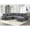 Mobilier modulaire convertible Stockwell en tissu (FM6966DG-SECT) image 2