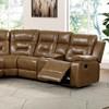 Ezekius Reclining Leather Sectional (FM6011BR-M-SECT) image 1