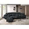 Oliverus Power Reclining Leather Sectional (FM69009BK-SECT-PM) image 3
