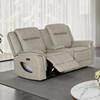 Arturus Power Reclining Fabric Loveseat with Console (NX6061LB-LV-PM) image 1
