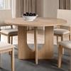 Round Oberto Dining Table with Pedestal Base (SL3406NT-RT) image 1