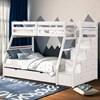 Ellington FM-BK611WH-BED+TR Twin/Full Bunk Bed image 1