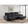 Theola Power Reclining Leather Sectional (CM9937BK-SECT-PM-R) image 2