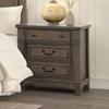 Huddersfield 3-Drawer Nightstand (FM7702DB-N) image 1