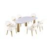 Oval Northam Dining Table (FM37005WH-T-TABLE) image 4