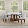 Round Ostbirk Dining Table with Pedestal Base (FM37011WN-RT) image 1