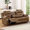 Ezekius Reclining Leather Sofa (FM6011BR-SF-M) image 1