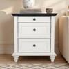 Hyde 3-Drawer Nightstand (SL7201WH-N) image 1