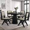 Round Tottenham Dining Table with Pedestal Base (FM3222BK-RT-48-TABLE) image 1