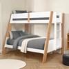 Delbin FM-BK202WH-TF-BED Twin/Full Bunk Bed image 1