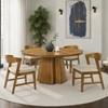 Round Orsino Dining Table with Pedestal Base (FM32008WN-RT-TABLE) image 1